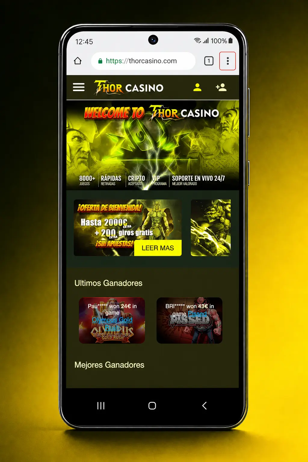 Descargar la app ThorCasino para Android